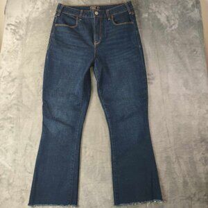 Abercrombie Fitch Womens 27/4 Simone HighRise AnkleFlare DarkWash Stretch Jeans
